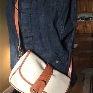 Vintage Dooney Bourke white and tan  handbag